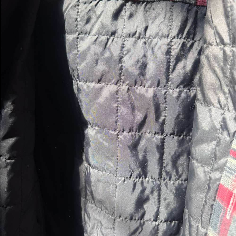 Nautica Red and Gray Plaid Shirt/Insulated with a polyester lining - Picture 3 of 4